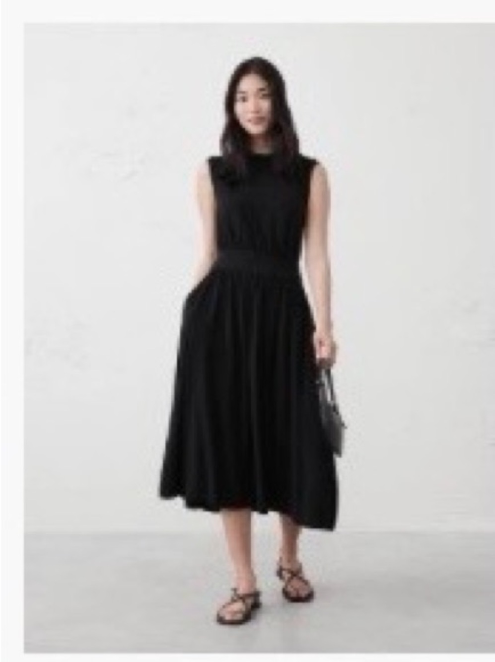 Banana Republic Sleeveless Midi Dress with pockets